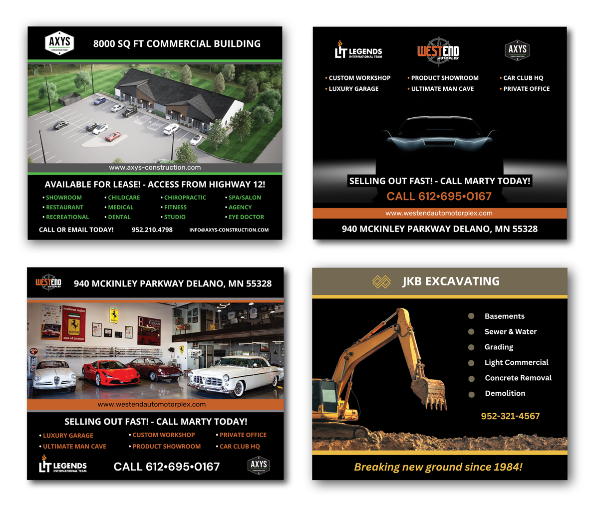 Examples of our work in social media graphic design.